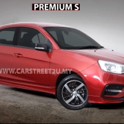 Proton Saga Premium S in Ruby Red exterior color – Malaysia by CarStreet2u