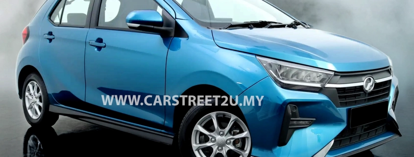 Perodua Axia AV Electric Blue exterior color – Malaysia by CarStreet2u