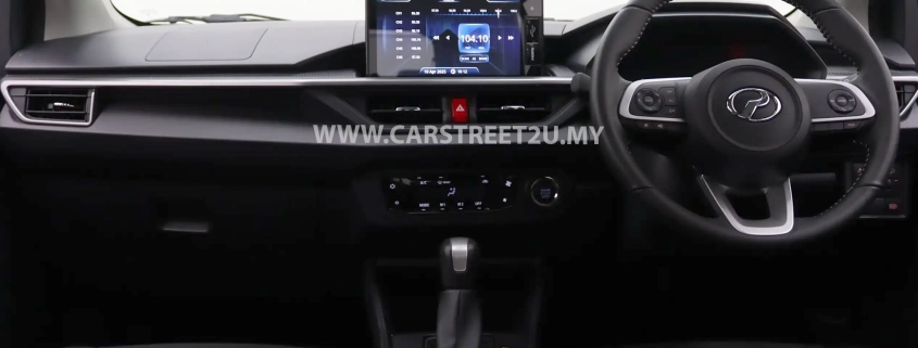 Perodua Axia AV interior cabin with updated dashboard and seating by CarStreet2u