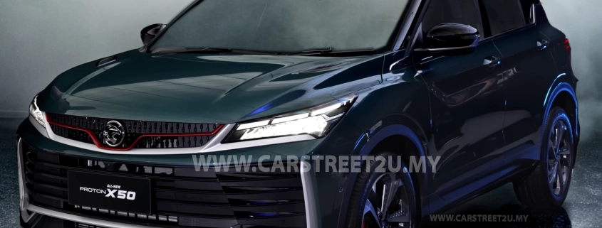 Proton All New X50 Flagship Bayue Teal exterior color – Malaysia – Malaysia by CarStreet2u