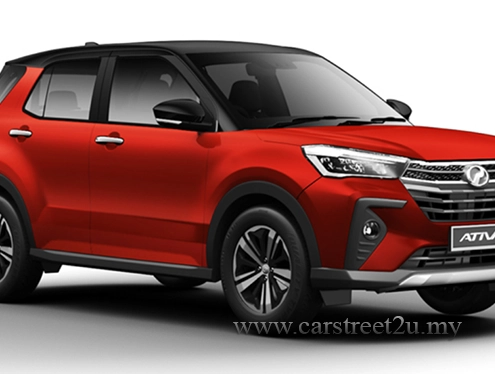 Perodua Ativa Pearl Delima Color Option