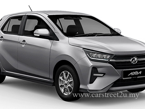Perodua Axia Gliterring Silver Color Option – Malaysia by CarStreet2u