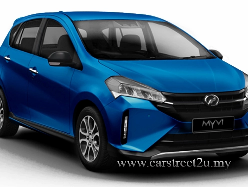 Perodua Myvi Electric Blue Color Option – Malaysia by CarStreet2u