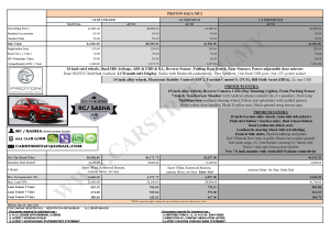 proton saga price list – Malaysia by CarStreet2u