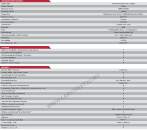 Chery Tiggo 7 Pro Official Brochure Specification Sheet – Malaysia by CarStreet2u