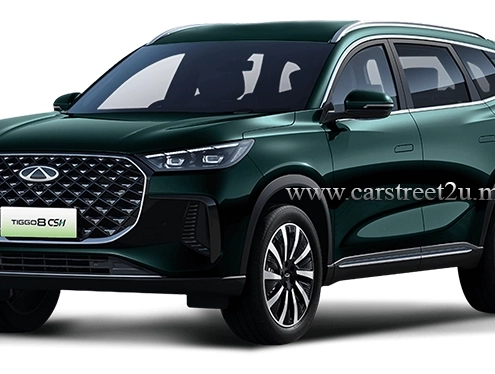 Chery Tiggo 8 Phev Aurora Green exterior color – Malaysia by CarStreet2u