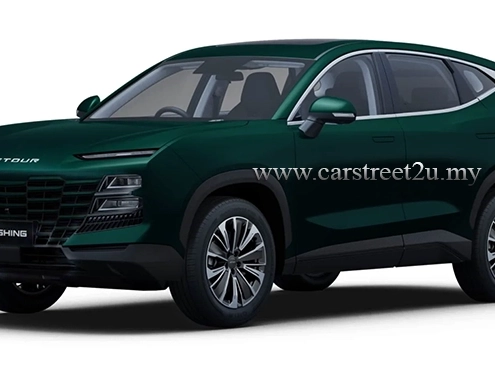 Jetour Dashing Aurora Green Colors Exterior – Malaysia Jetour Dashing Turbo in Carbon Hematite Red exterior color – Malaysia by CarStreet2u