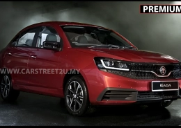 Proton Saga MC3 Premium in Ruby Rear exterior color – Malaysia by CarStreet2u