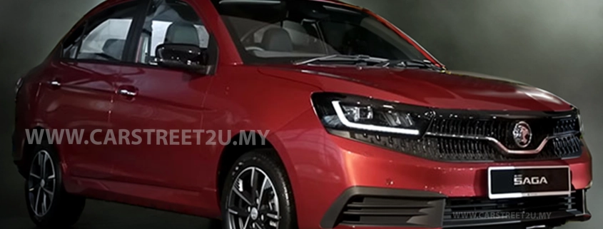 Proton Saga MC3 Premium in Ruby Rear exterior color – Malaysia by CarStreet2u