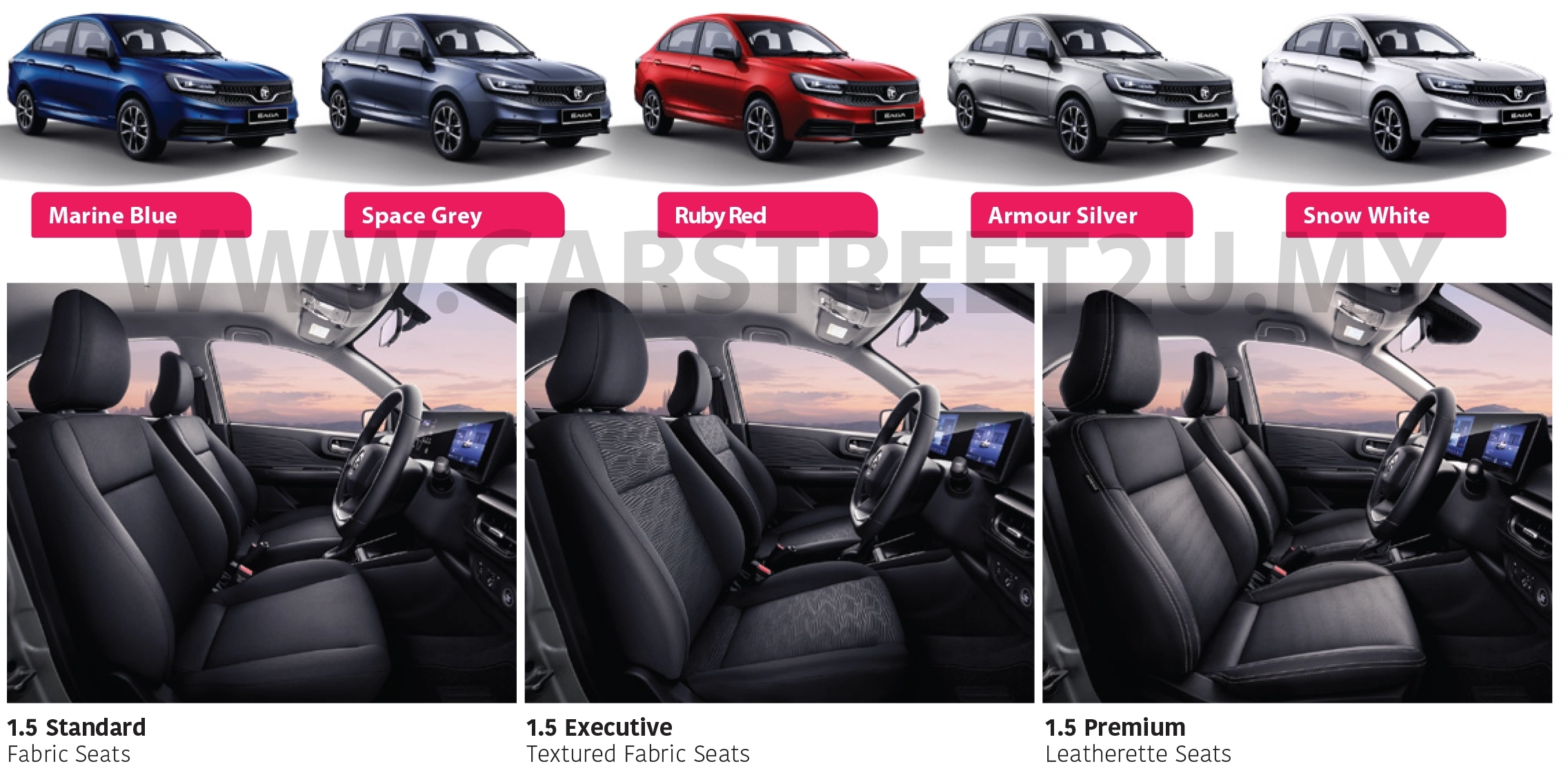 Proton Saga MC3 Official Brochure Specification Sheet – Malaysia by CarStreet2u
