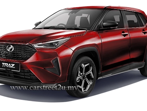 Perodua Traz 2-Tone Cranberry Red Color Option – Malaysia by CarStreet2u
