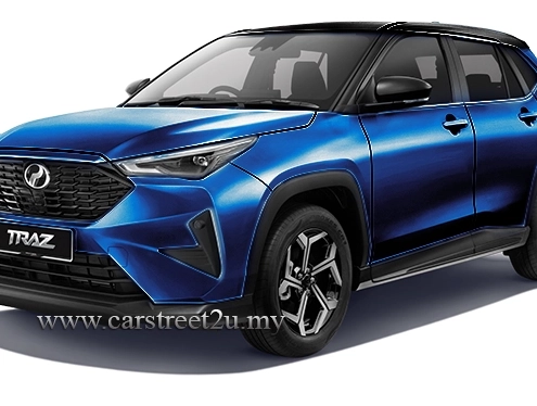 Perodua Traz 2-Tone Electric Blue Color Option – Malaysia by CarStreet2u