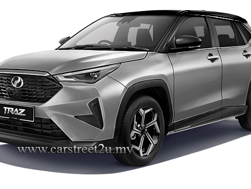 Perodua Traz Glitering Silver Color 2-Tone Option – Malaysia by CarStreet2u