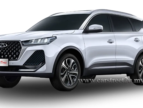 Chery Tiggo7 Pro in Khaki White exterior color – Malaysia by CarStreet2u