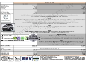 Proton X70 MC3 Price List – Malaysia Proton X70 MC3 Price List – Malaysia by CarStreet2u