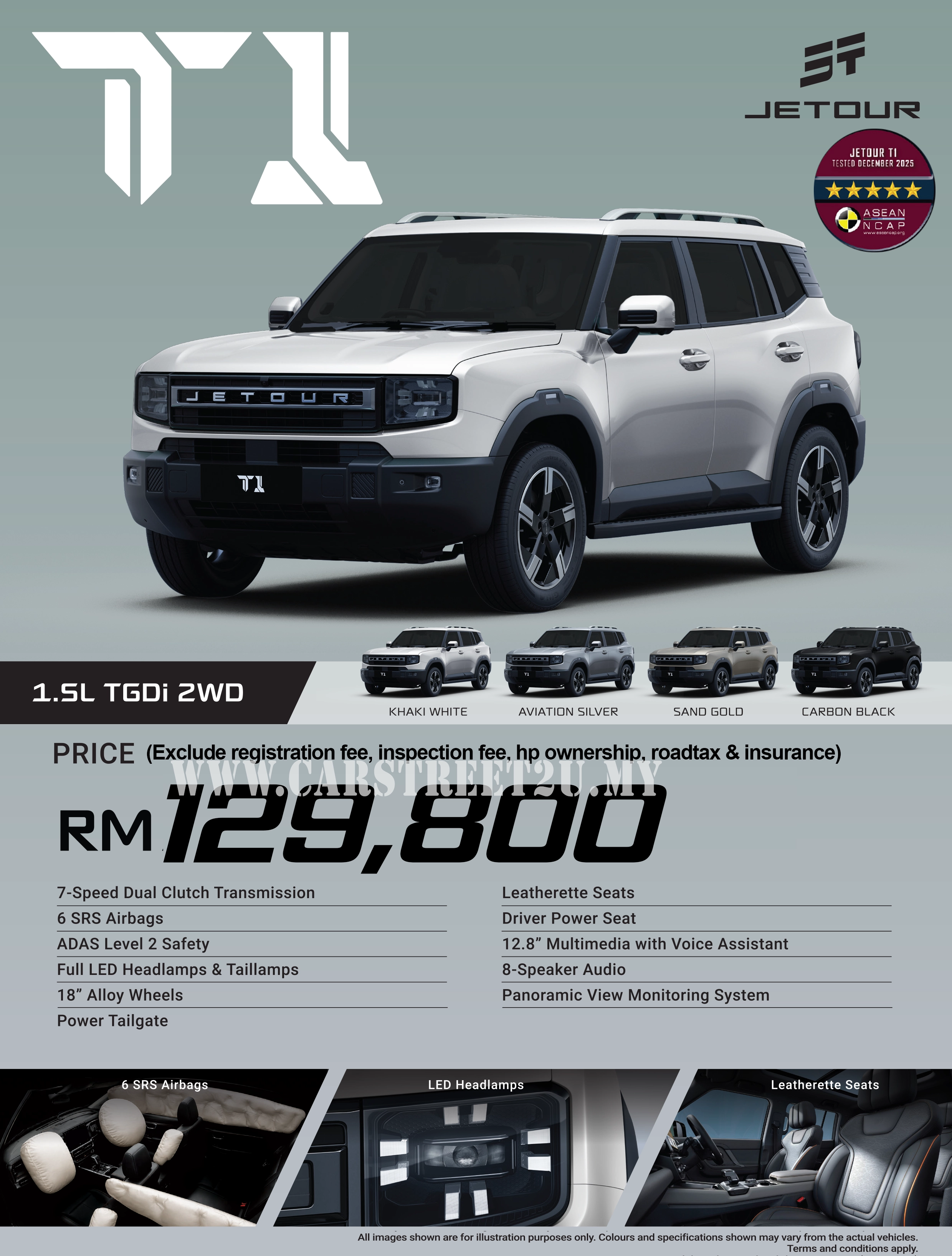 Jetour T1 1.5 2WD Pricelist – Malaysia by CarStreet2u