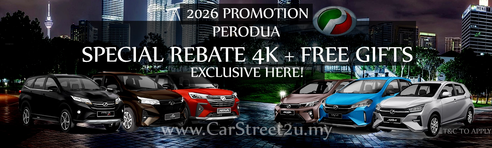Perodua Cars Promotion Banner – Malaysia by CarStreet2u