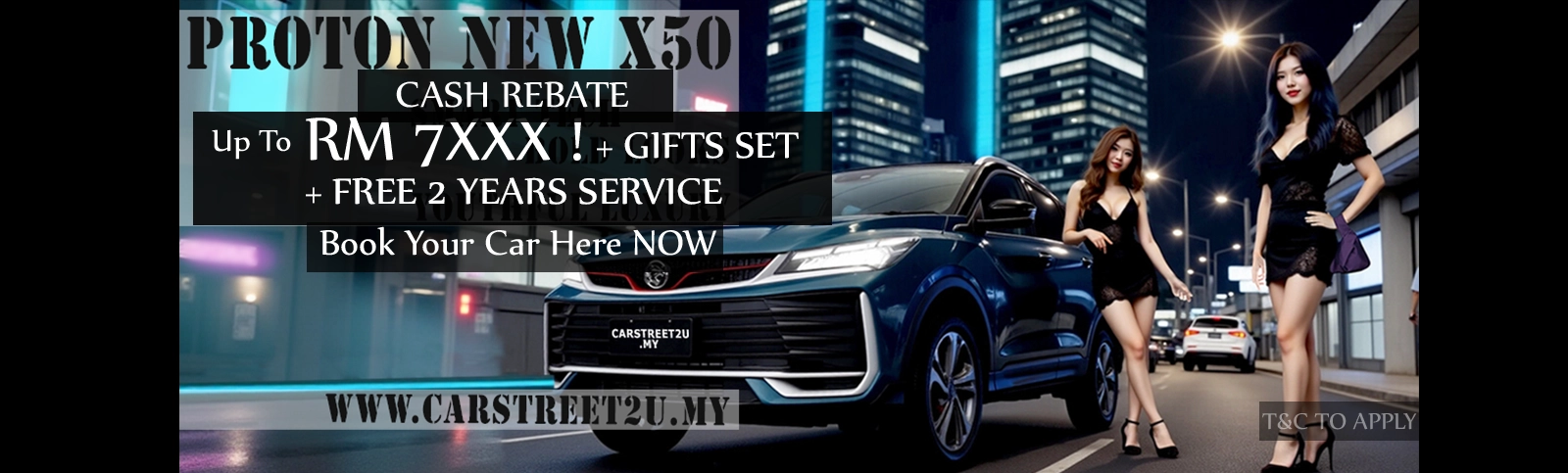 Proton X50 Facelift Promotion Banner – Malaysia by CarStreet2u